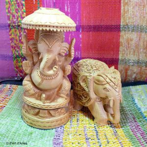 Sculptures bois Ganesh - Elephant