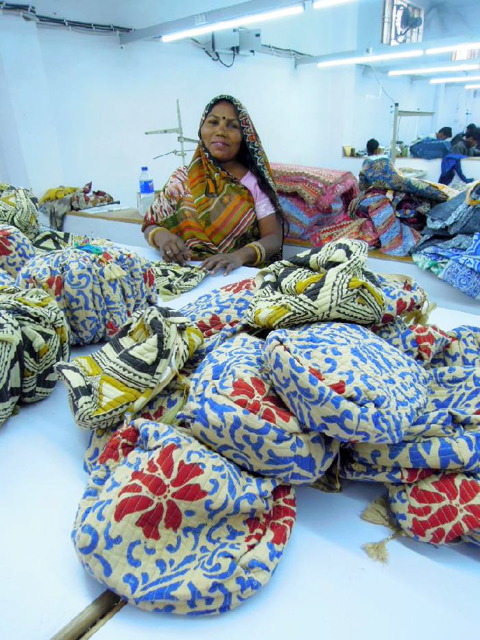 Ouvrières textile à Jaipur