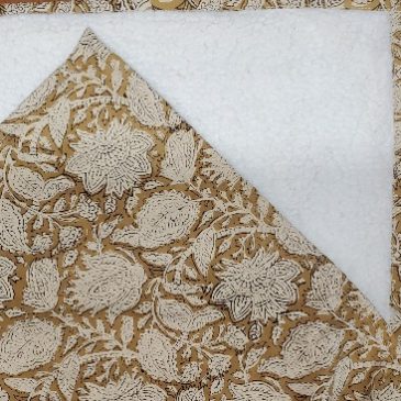 Plaid Sherpa coton et bouclettes