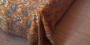 Jetés de lit imprimé Hortensia