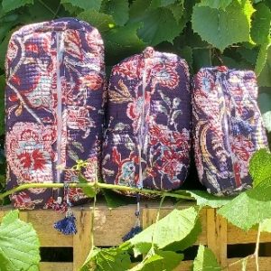 Trio de trousses de toilette imprimé Night