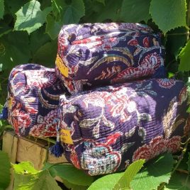 Trio de trousses de toilette imprimé Night