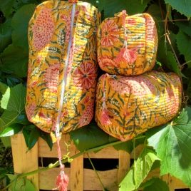 Trio de trousses de toilette imprimé Afternoon