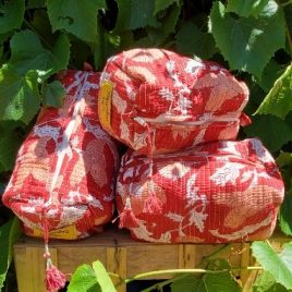 Trousses de toilette imprimé Corail