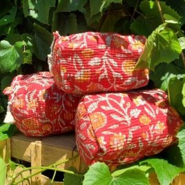 Trio de trousses de toilette imprimé Fire