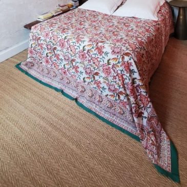 Jeté de lit imprimé Spring