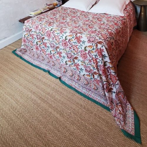 Jeté de lit imprimé Spring