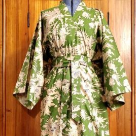 Kimono imprimé fougères vert