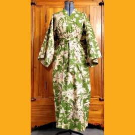 Kimono motif Fougères vert