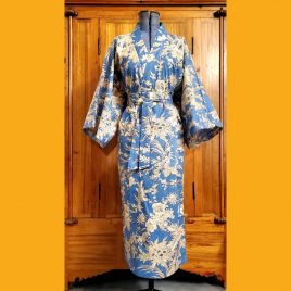 Kimono motif Fougères Lavande