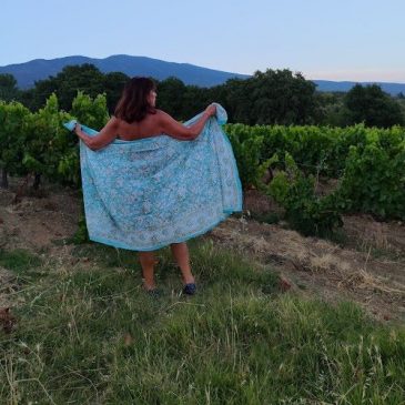 Paréo voile de coton turquoise