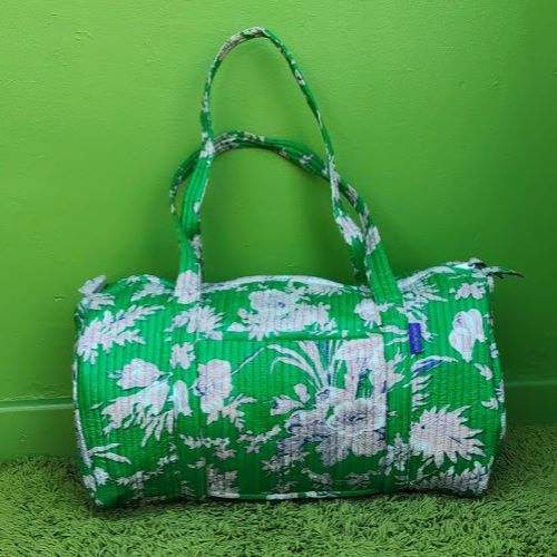 Sac week-end imprimé Fougère vert